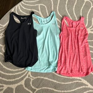 3 Under Armour Tanks